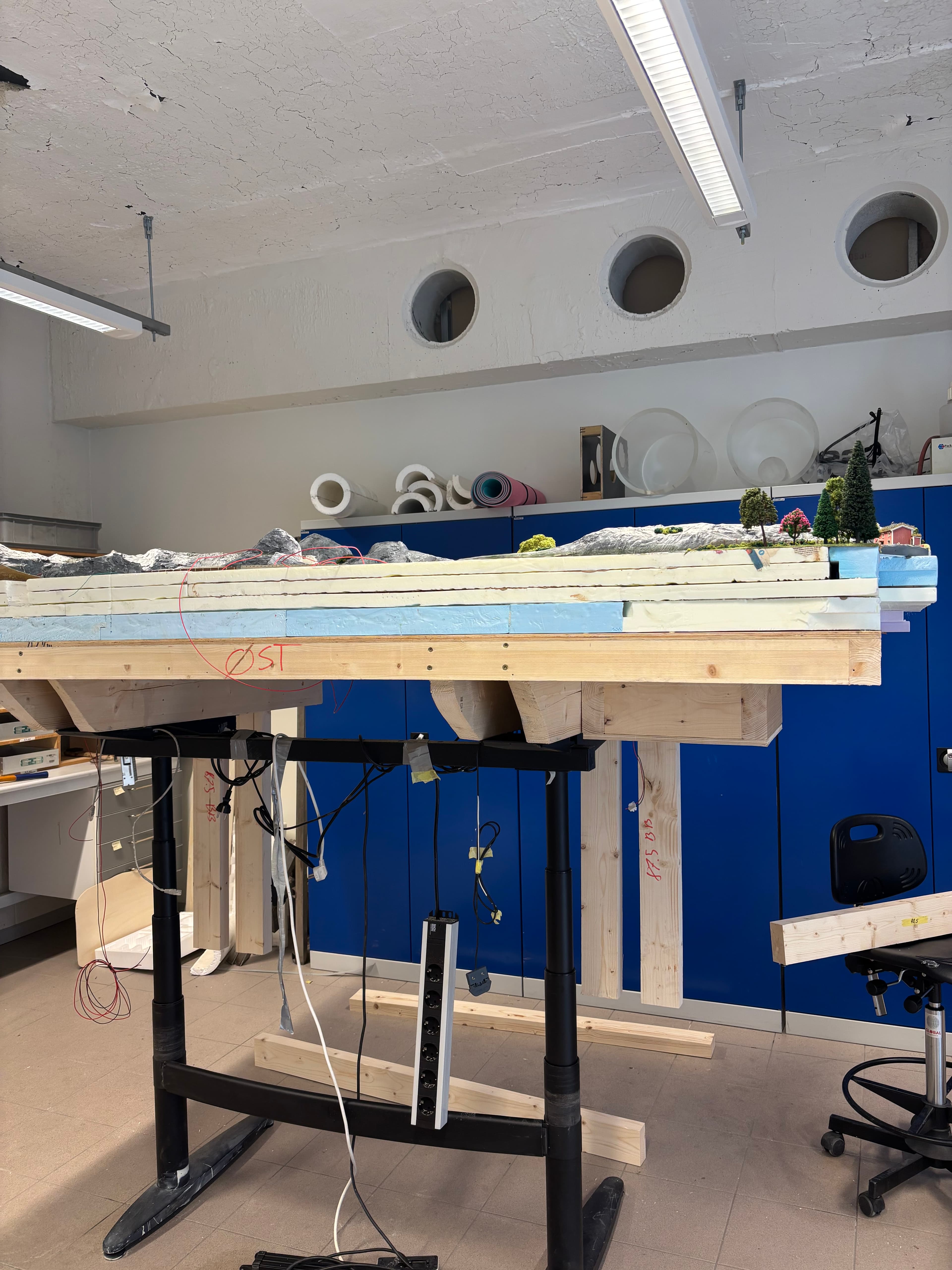 Modellen på nytt og gammelt bord